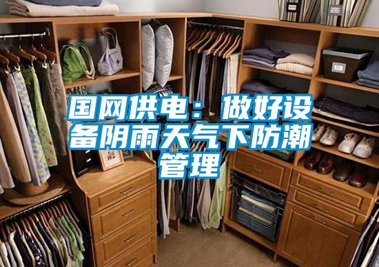 國網(wǎng)供電:做好設備陰雨天氣下防潮管理