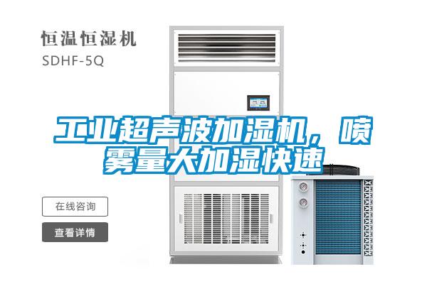 工業(yè)超聲波加濕機,噴霧量大加濕快速