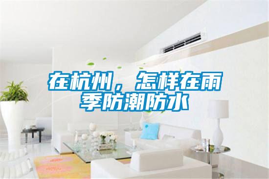 在杭州，怎樣在雨季防潮防水