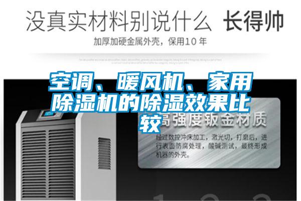 空調(diào)、暖風(fēng)機(jī)、家用除濕機(jī)的除濕效果比較