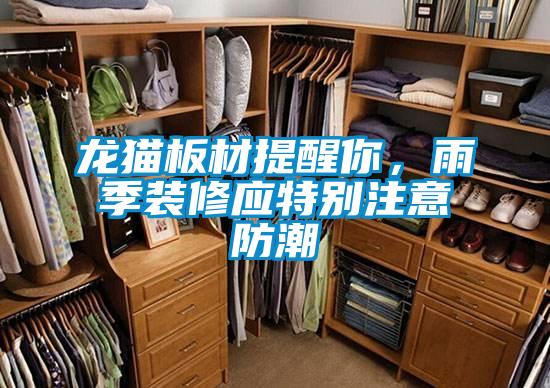 龍貓板材提醒你，雨季裝修應特別注意防潮