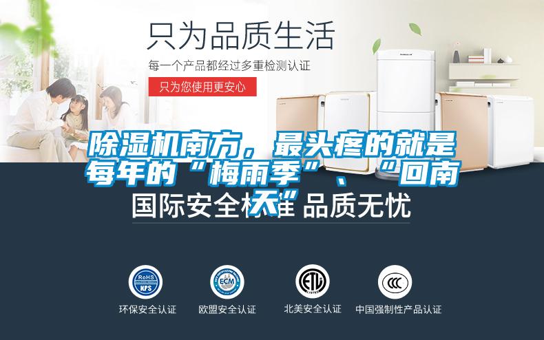 除濕機南方，最頭疼的就是每年的“梅雨季”、“回南天”