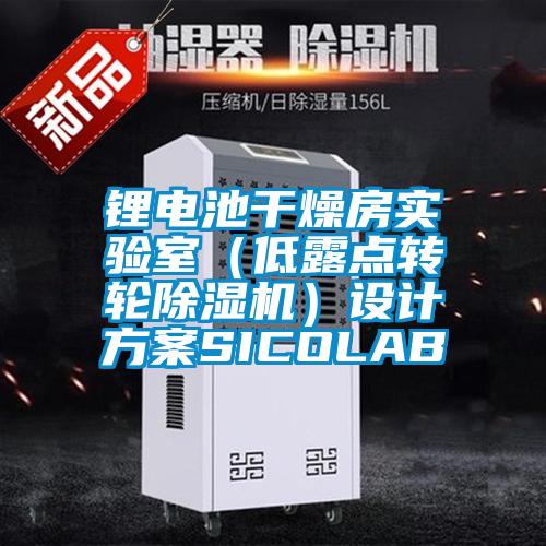 鋰電池干燥房實驗室(低露點轉(zhuǎn)輪除濕機)設(shè)計方案SICOLAB
