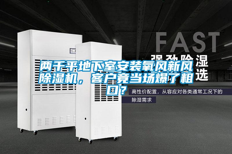 兩千平地下室安裝氧風(fēng)新風(fēng)除濕機(jī)，客戶竟當(dāng)場爆了粗口？