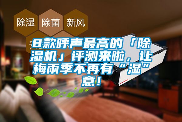 8款呼聲最高的「除濕機」評測來啦，讓梅雨季不再有“濕”意！