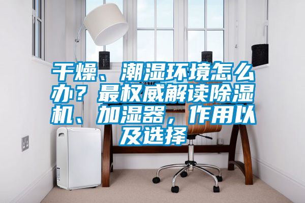 干燥、潮濕環(huán)境怎么辦?最權(quán)威解讀除濕機(jī)、加濕器,作用以及選擇